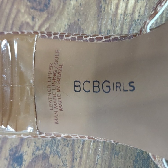 BCBGirls "Elliot" Multi Color Strappy Snakeskin Stiletto Slides - Picture 12 of 14